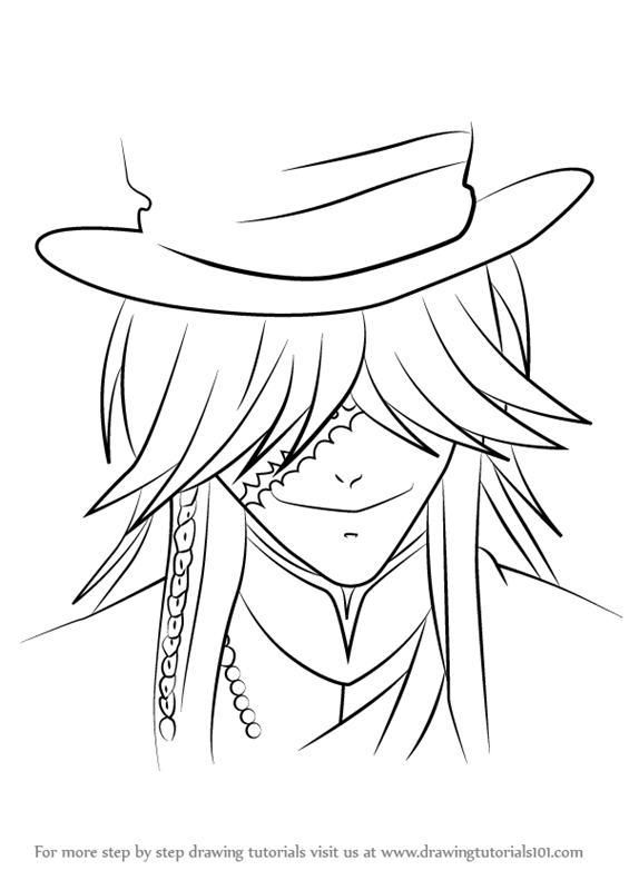 565x800 Learn How To Draw Undertaker From Black Butler - Black Butler Drawing