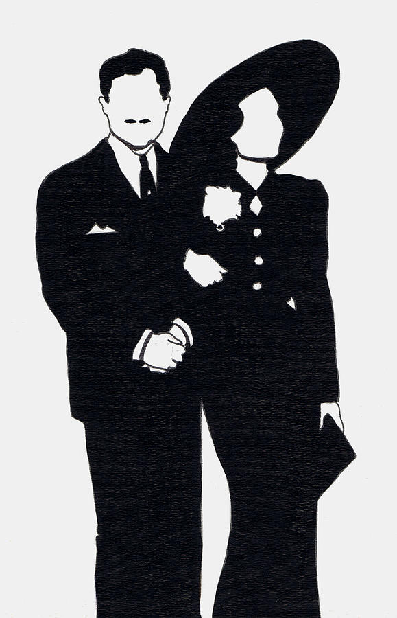 579x900 Black And White Couple Drawing - Black Couple Drawings