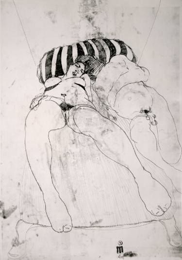 375x534 Couple X Cm Drawing - Black Couple Drawings