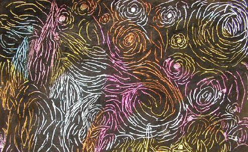 493x302 crayon etching - Black Crayon Drawing