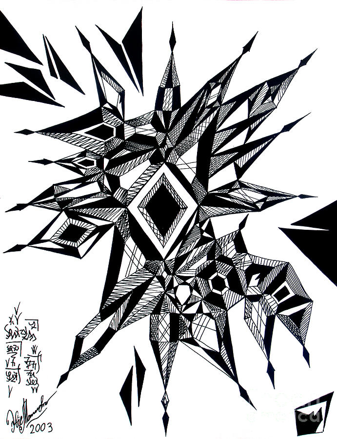 691x900 black diamond crystals drawing - Black Diamond Drawing