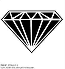 218x231 Clipart Diamond - Black Diamond Drawing