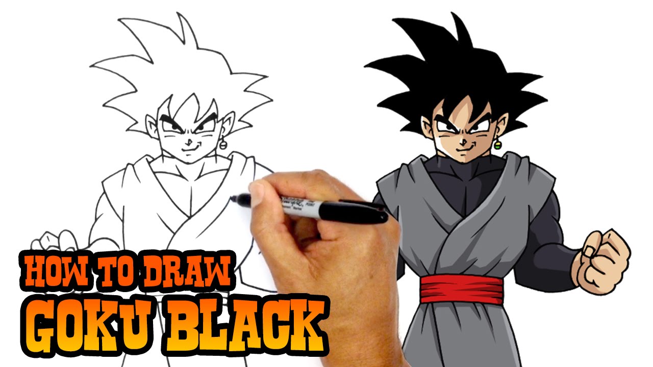 1280x720 How To Draw Goku Black Dragon Ball Super - Black Dragon Drawing