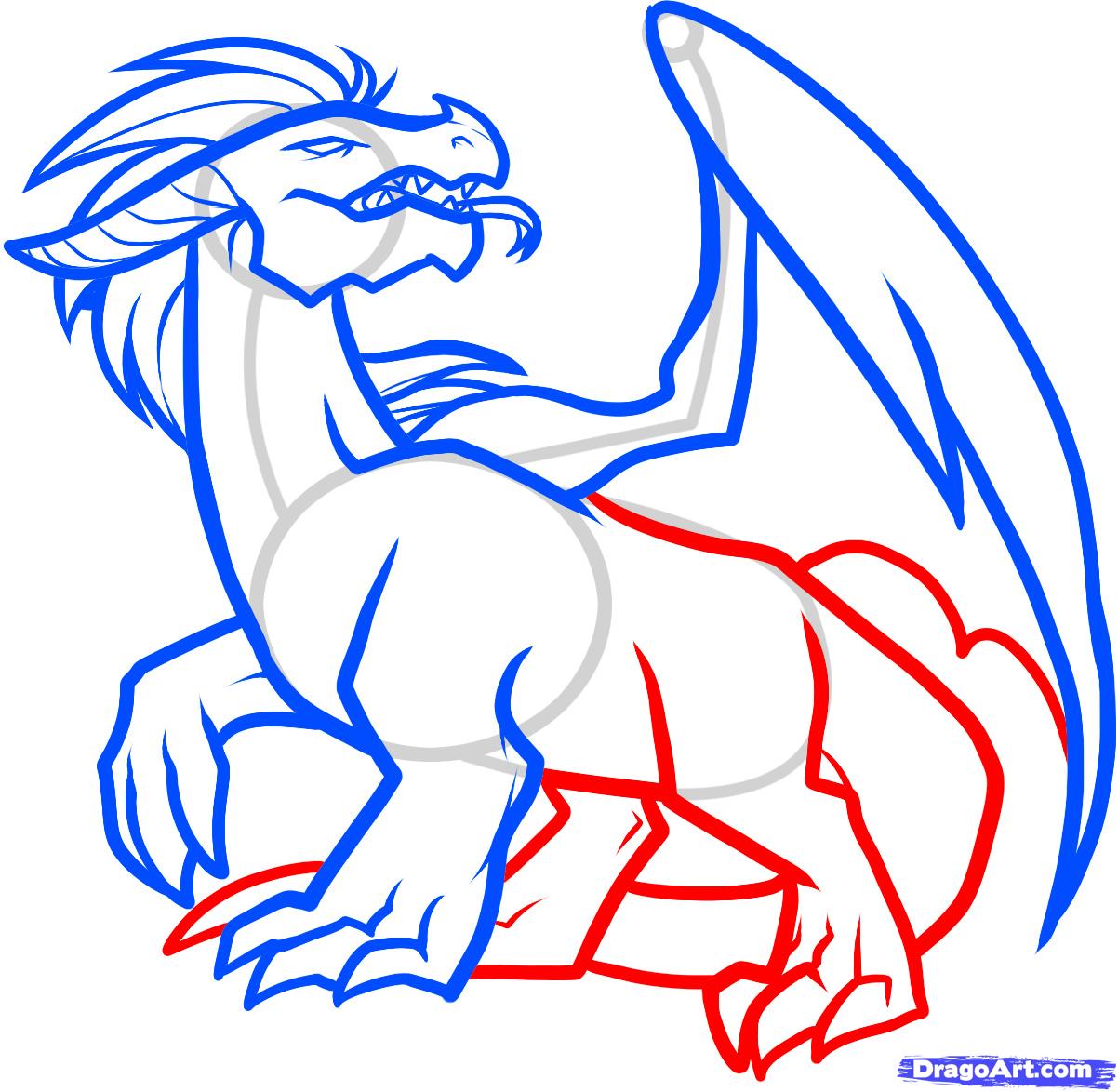 1202x1174 How To Draw A Black Dragon, Black Dragon, Step - Black Dragon Drawing