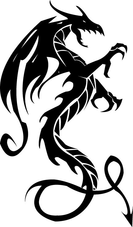 432x739 tails drawing black dragon for free download - Black Dragon Drawing