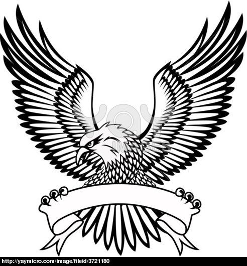 492x530 Black Eagle Logo With White Lines Diy Stuff Eagle Vector - Black Eagle Drawing