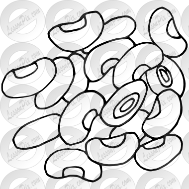 380x380 black eyed peas outline for classroom therapy use - Black Eyed Peas Drawing