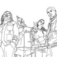 220x220 american the black eyed peas coloring pages - Black Eyed Peas Drawing
