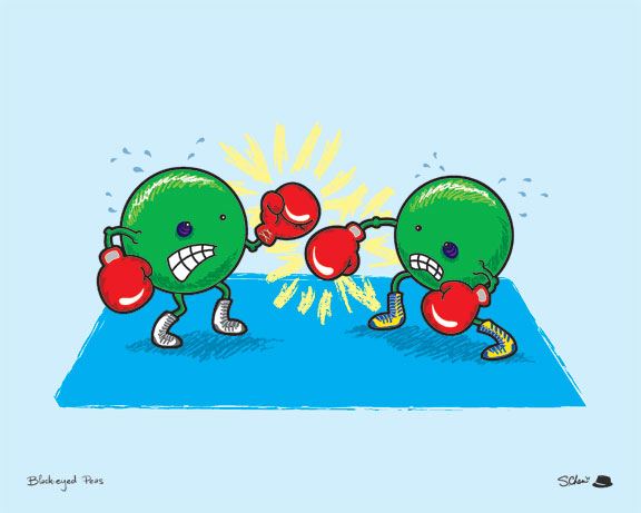 576x461 the dad project drawing a day - Black Eyed Peas Drawing