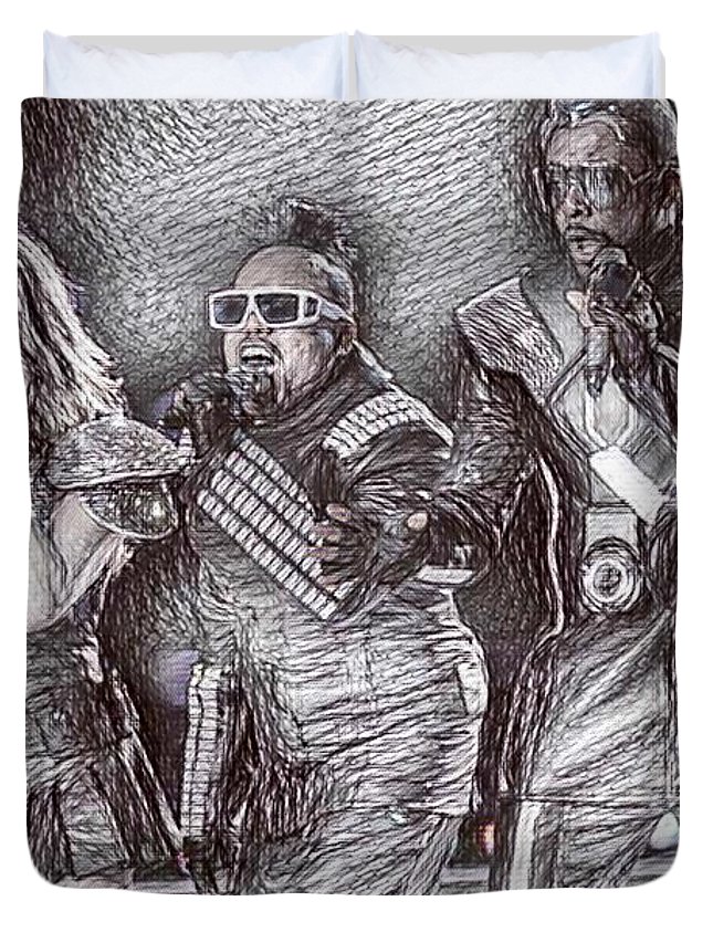 645x853 black eyed peas drawing duvet cover for sale - Black Eyed Peas Drawing