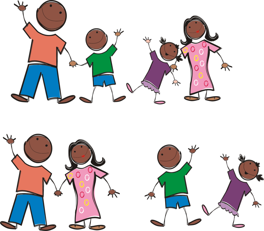 857x750 Stick Figure Family Drawing Cartoon Download Cc0 - Black Family Drawing