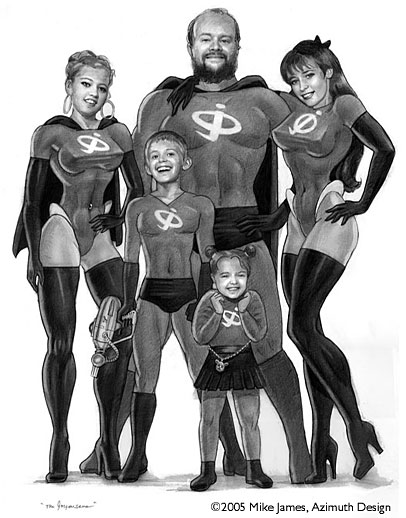 406x518 Azimuth Design - Black Family Drawing