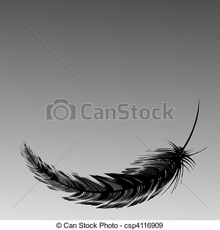 450x470 Black Feather - Black Feather Drawing