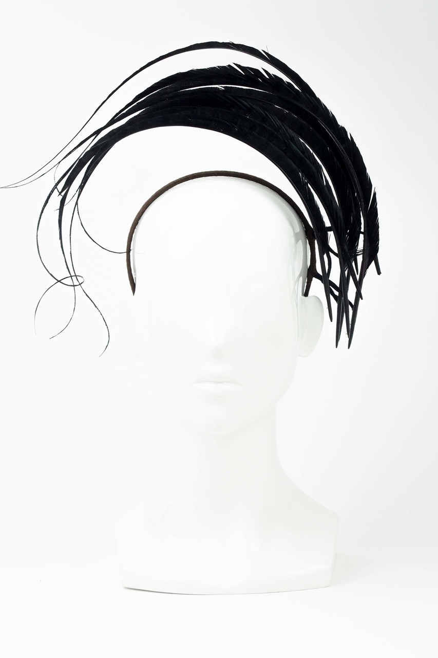 853x1280 Black Feather Halo Crown - Black Feather Drawing