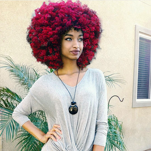 605x605 flowers galaxy afro hairstyle black girl magic pierre jean louis - Black Girl Afro Drawing