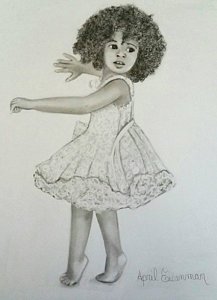 217x300 Little Black Girl Drawings Fine Art America - Black Girl Drawing