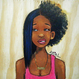 280x279 Why Did Black Women Start Perming Their Hair In The First Place - Black Girl Drawing