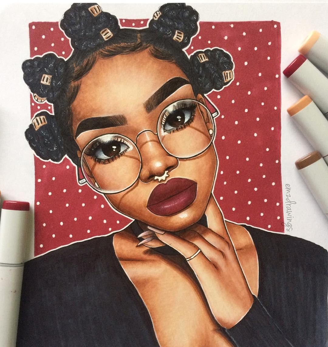 Drawing Black Girl Cartoon At Terry Knapp Blog