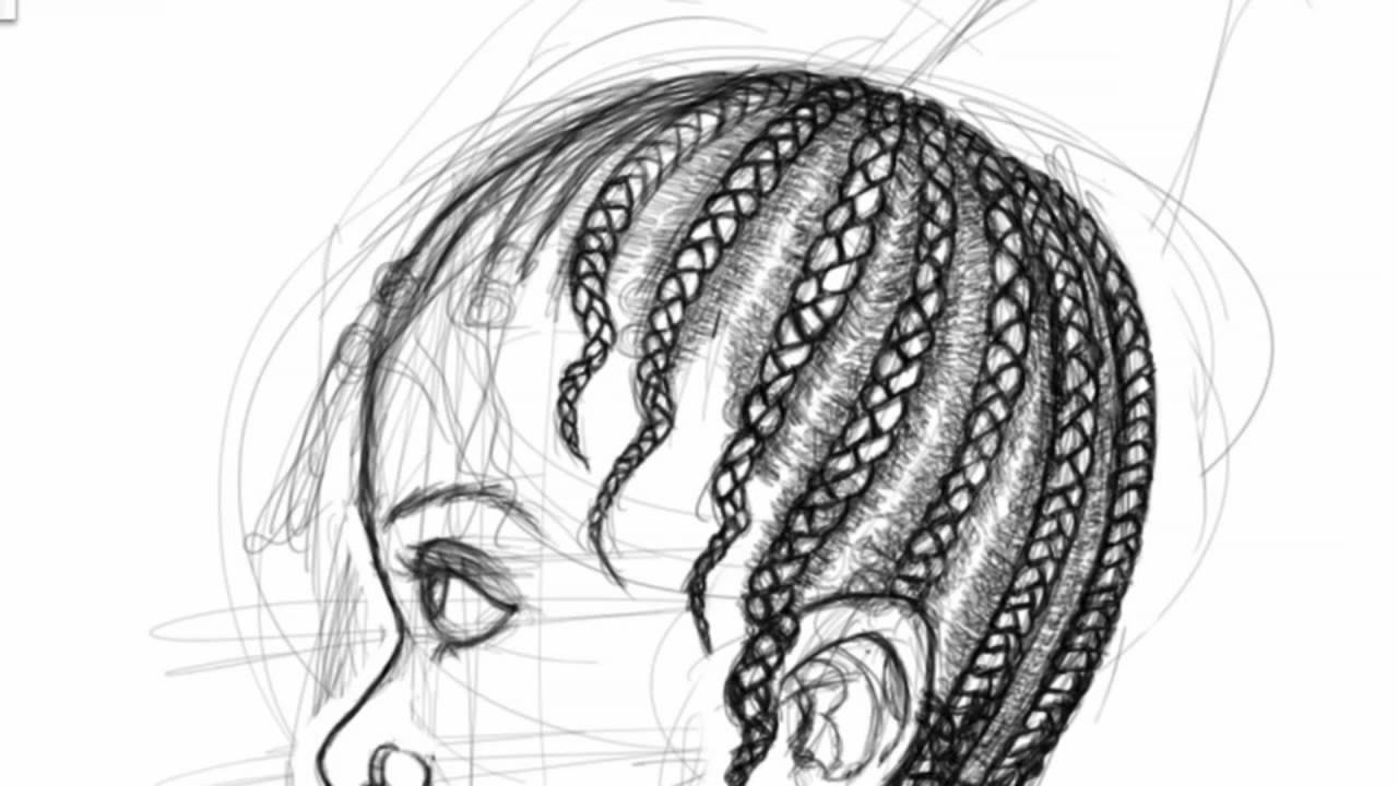 15 Best New Sketch Drawings Of Black Girls With Braids Mindy P Garza 