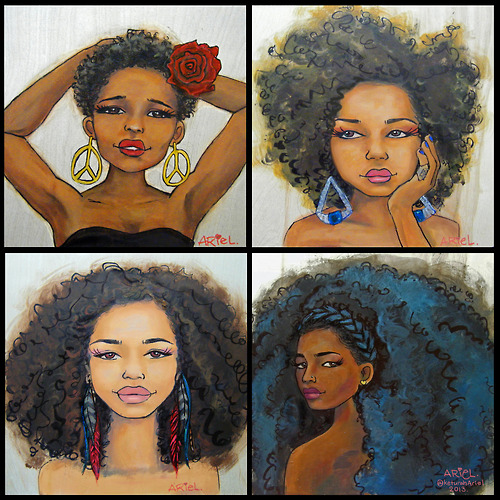 Little Black Girl Drawing at PaintingValley.com | Explore collection of ...