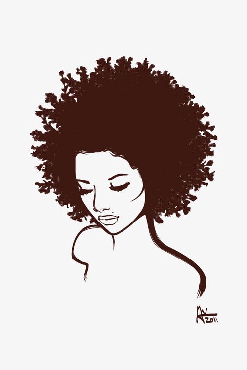 Cartoon afro girl with 23 Animated