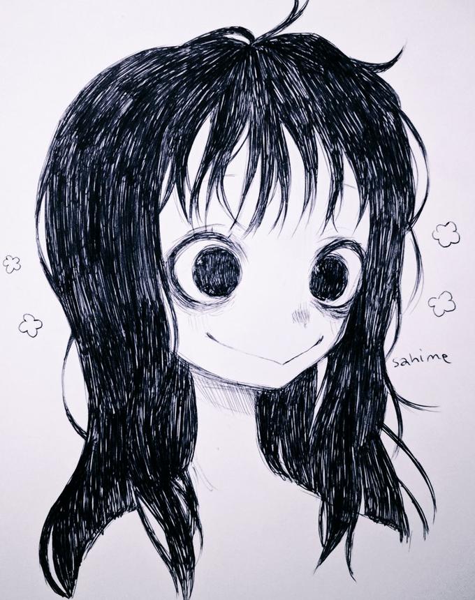680x860 Momo Chan Momo Challenge Know Your Meme - Black Hair Drawing