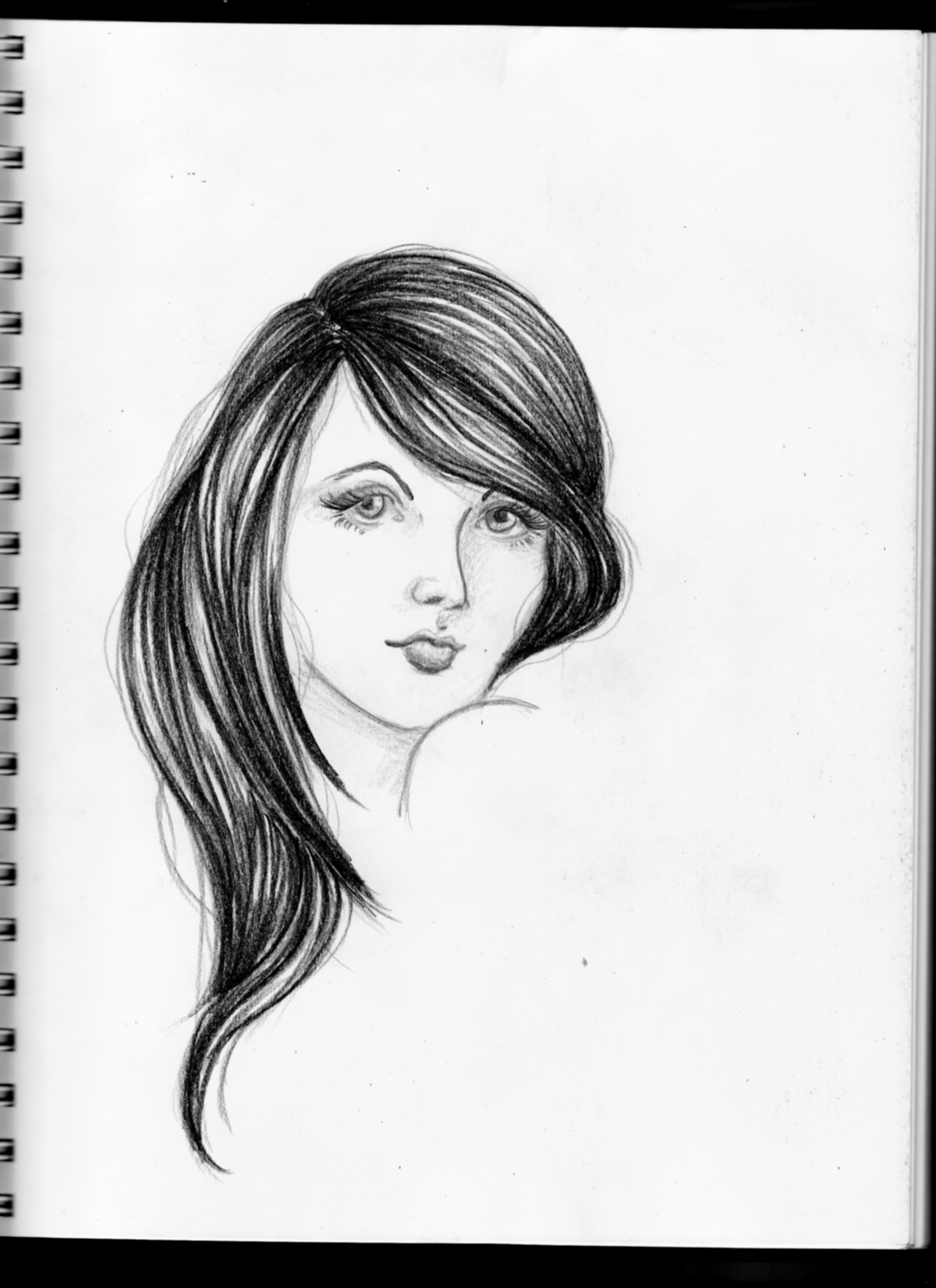 2548x3504 Ways Of Drawing Dark Hair The Artist In Me - Black Hair Drawing