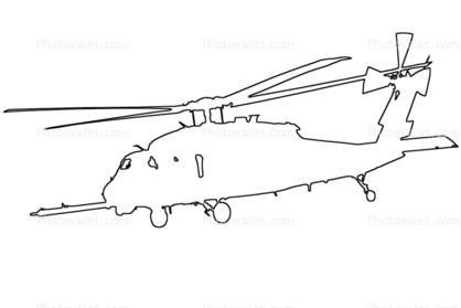 418x279 Sikorsky Sh Blackhawk, Outline, Line Drawing, Shape Images - Black Hawk Drawing