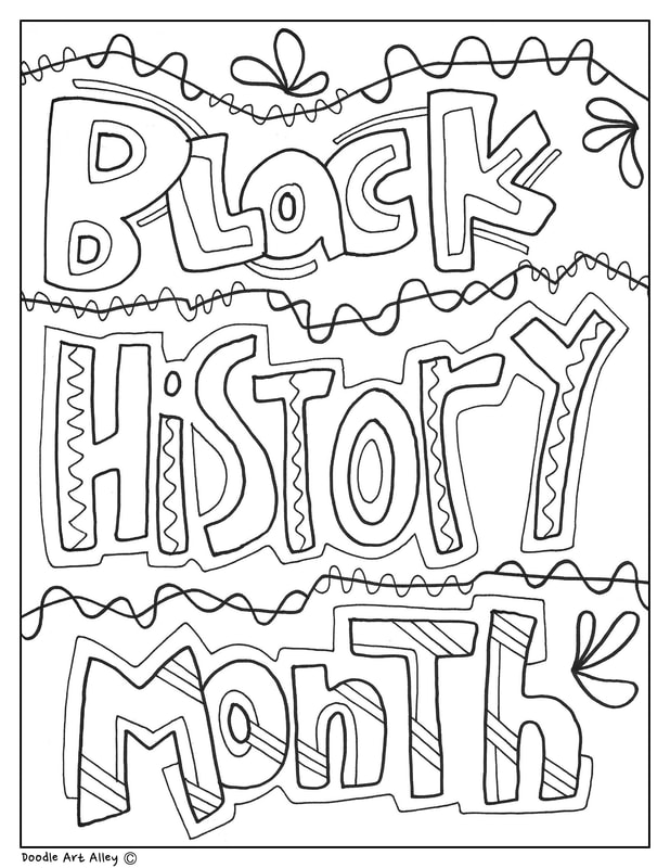 618x800 black history month printables - Black History Month Drawings
