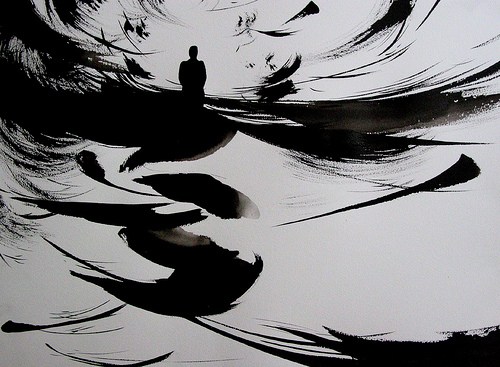 500x367 ink drawing brush and wash techniques clara lieu - Black Ink Drawings