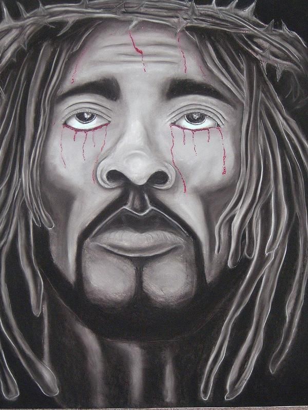600x800 Black Jesus - Black Jesus Drawing