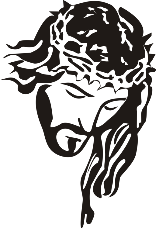 513x750 Black And White Depiction Of Jesus Christian Art Drawing Child - Black Jesus Drawing