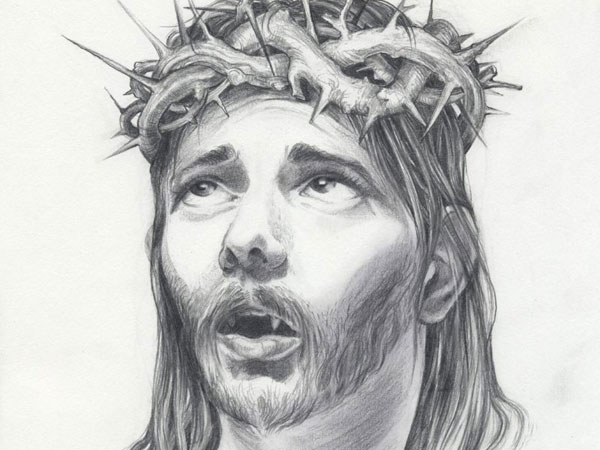 600x450 drawings of jesus magnificent examples - Black Jesus Drawing
