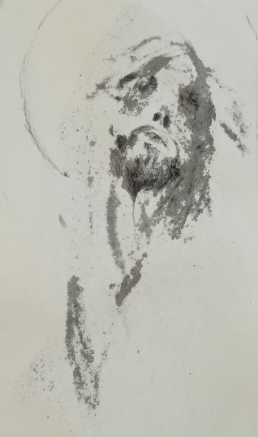 375x633 Jesus Christ Drawing - Black Jesus Drawing