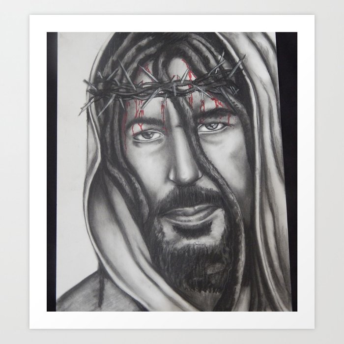 Black Jesus Drawing at PaintingValley.com  Explore collection of Black