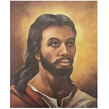 350x350 African American Religious Art Print Black Jesus - Black Jesus Drawing