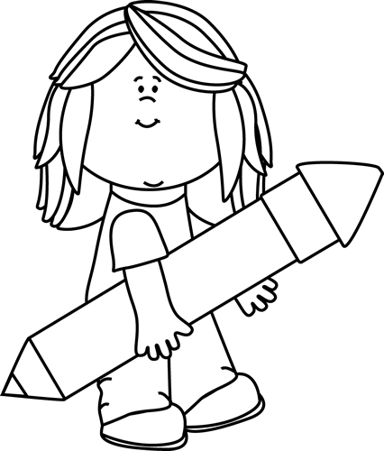 426x500 Collection Of Free Kids Drawing Pencil Download On Ui Ex - Black Kid Drawing