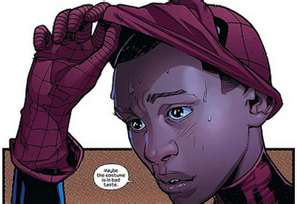 297x204 Note This Is From The New Spiderman Ultimate, Where - Black Kid Drawing