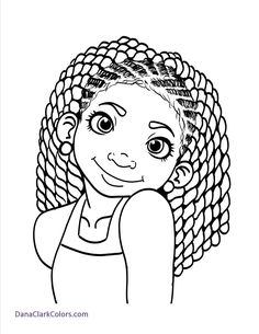 236x305 Adorable Coloring Pages Of Little Girls Of Color Black Is - Black Kid Drawing