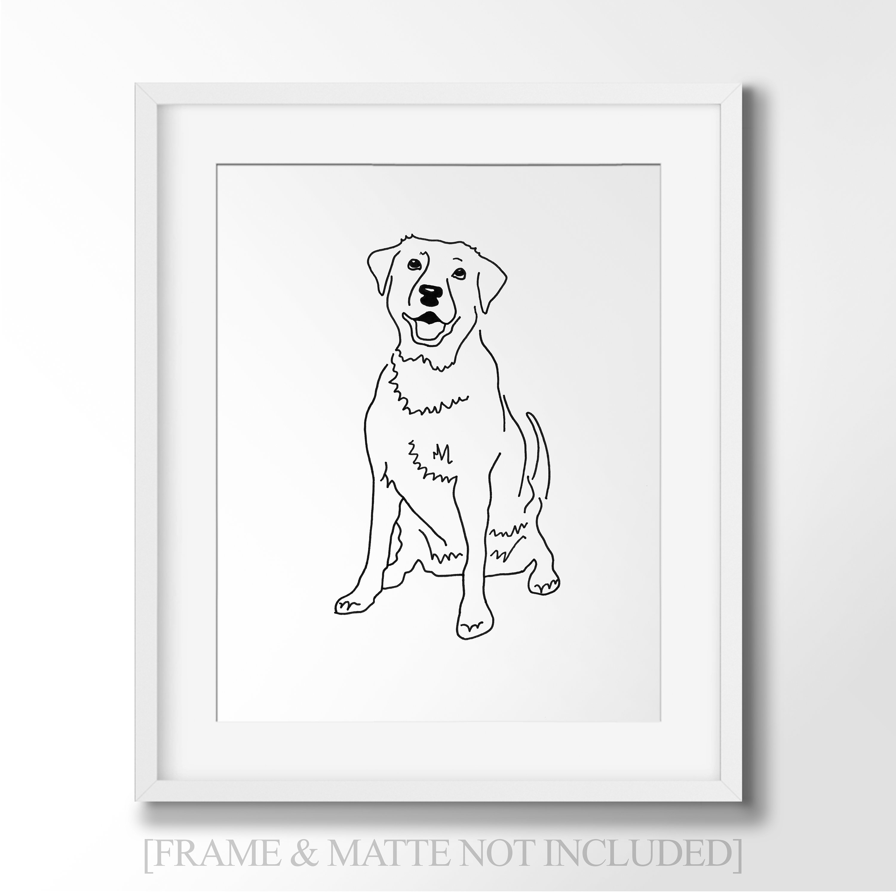 Black Lab Line Drawing at Explore collection of