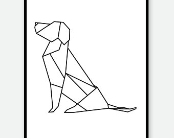 340x270 Labrador Line Art Etsy - Black Lab Line Drawing