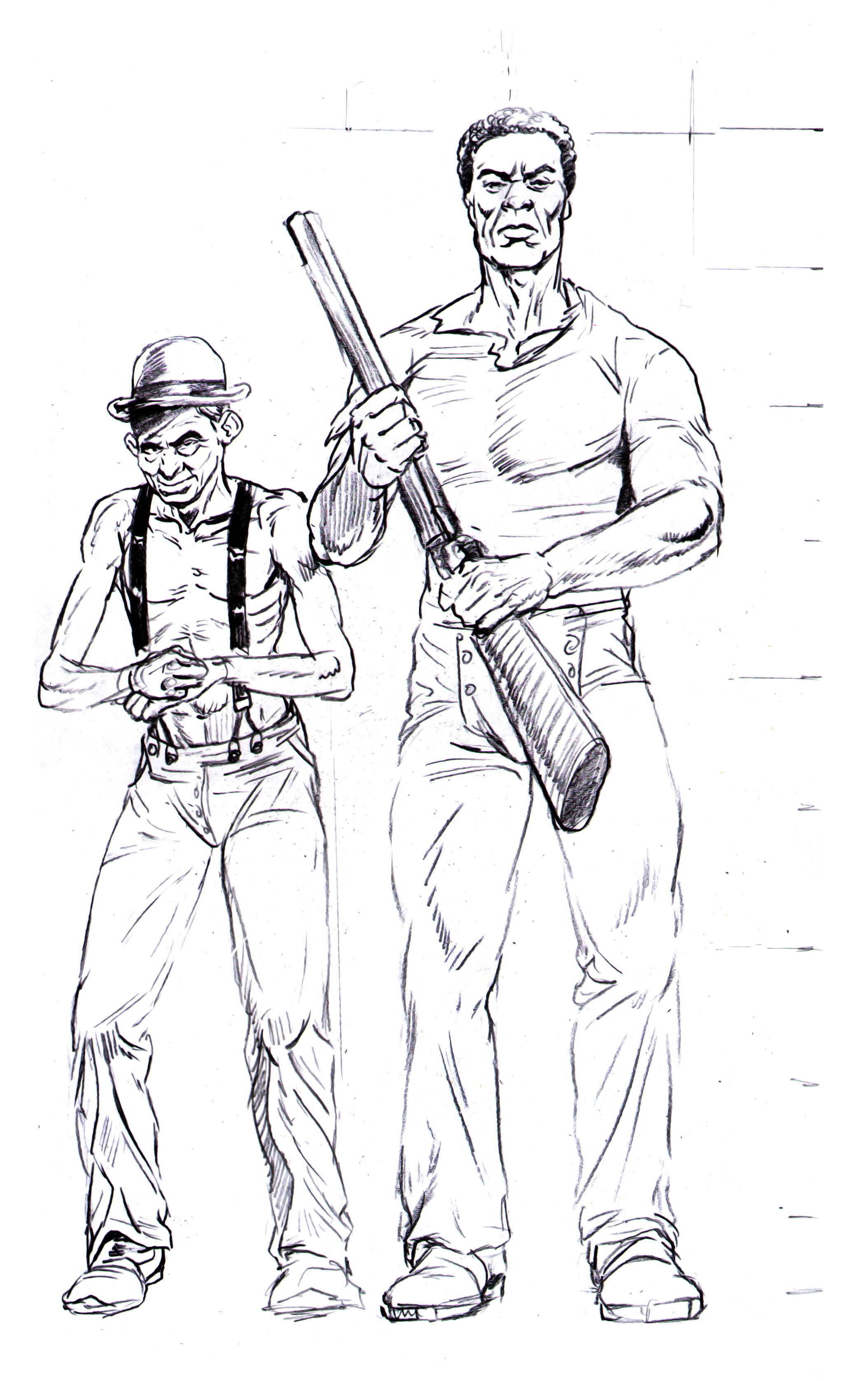 2108x3352 Drawing To Scale - Black Man Drawing