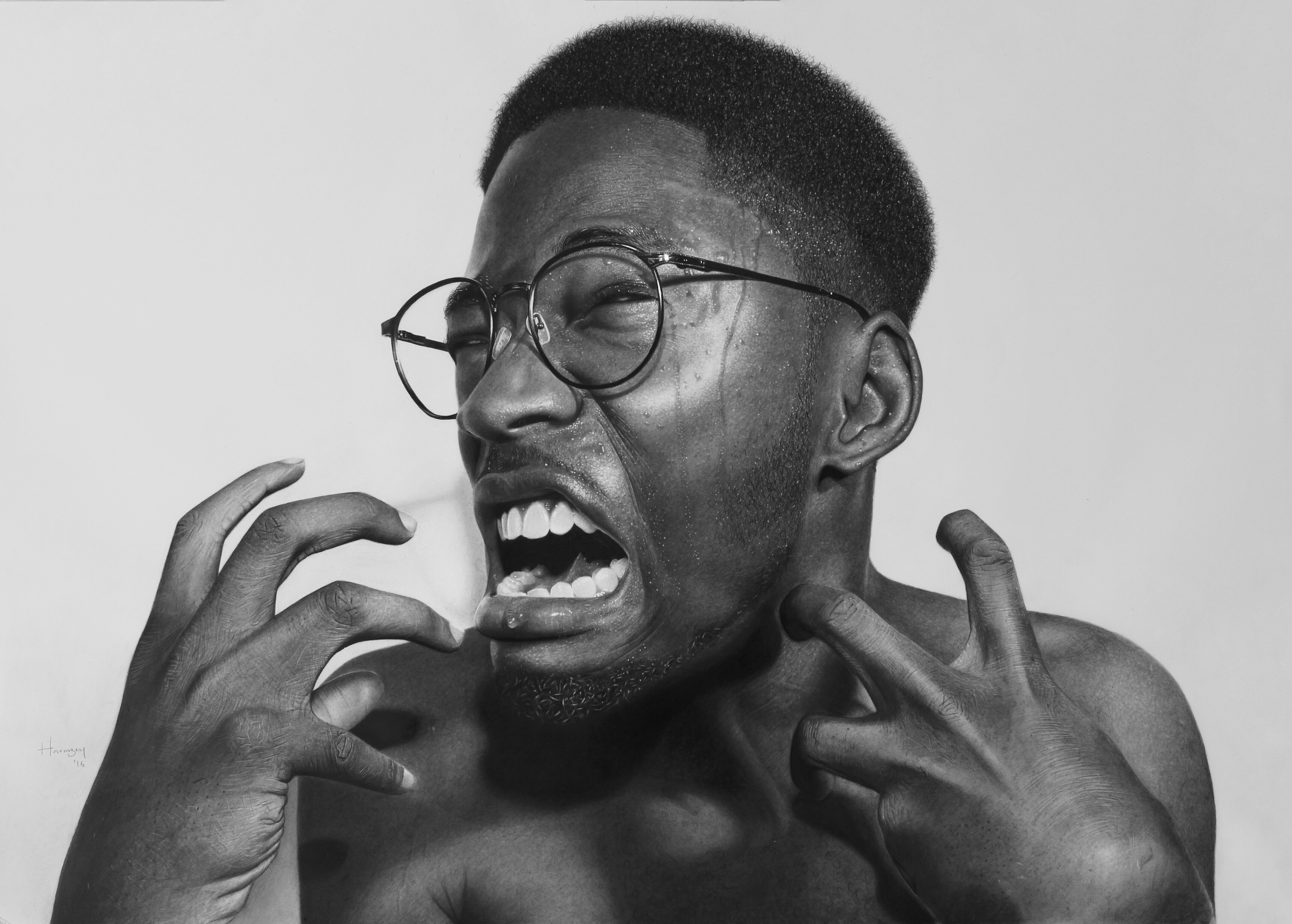 4730x3384 wildly talented nigerian artist made this drawing without any - Black Man Drawing