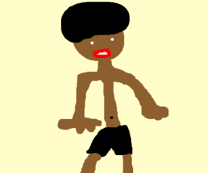 300x250 Skinny Black Man Drawing - Black Man Drawing