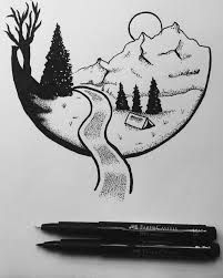 201x251 risultati immagini per black marker drawings easy hobbies - Black Marker Drawings