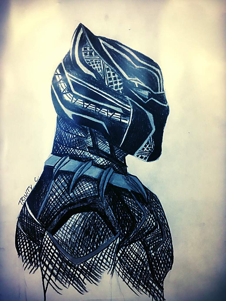 768x1024 black panther drawing black panther amino amino - Black Panther Drawing