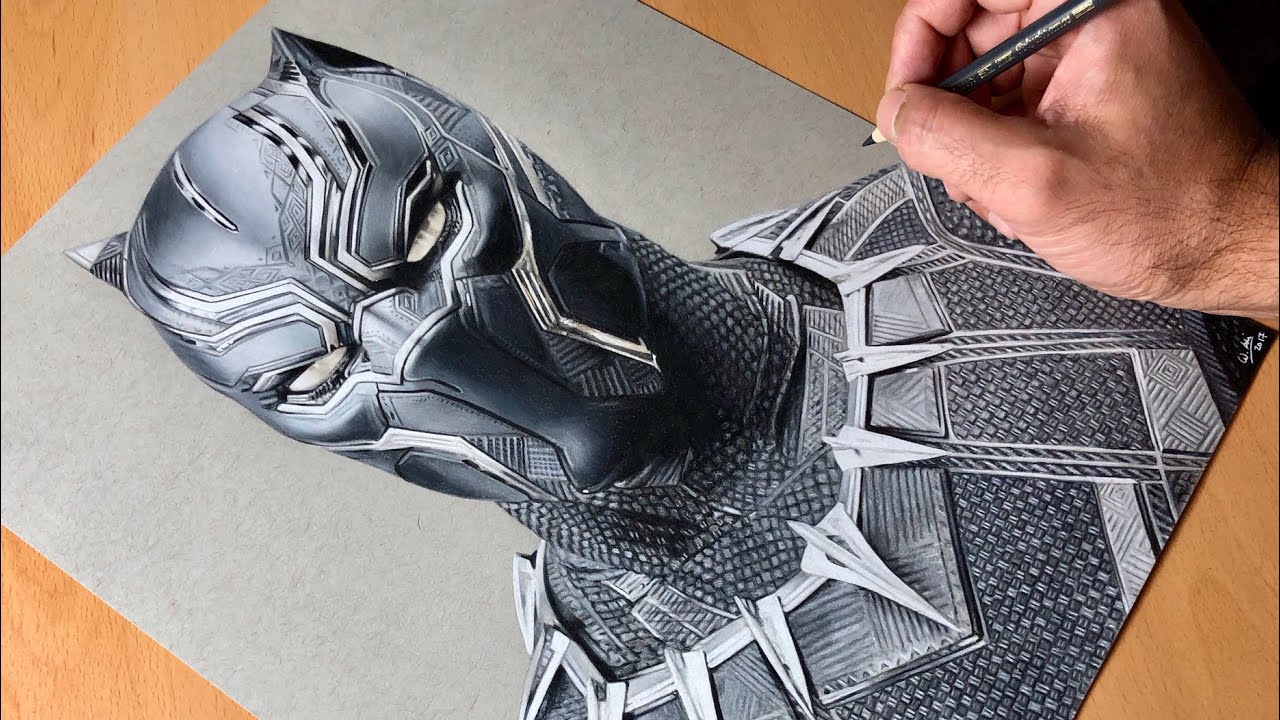 1280x720 drawing black panther - Black Panther Drawing
