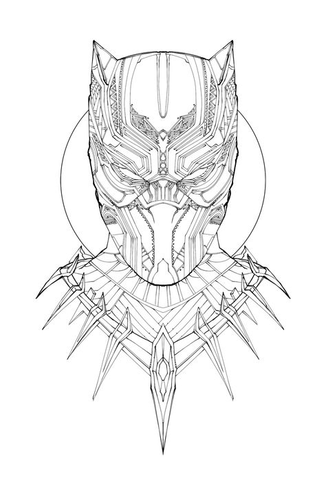 474x711 i have absolutely no time to be doing this but i'm going - Black Panther Drawing