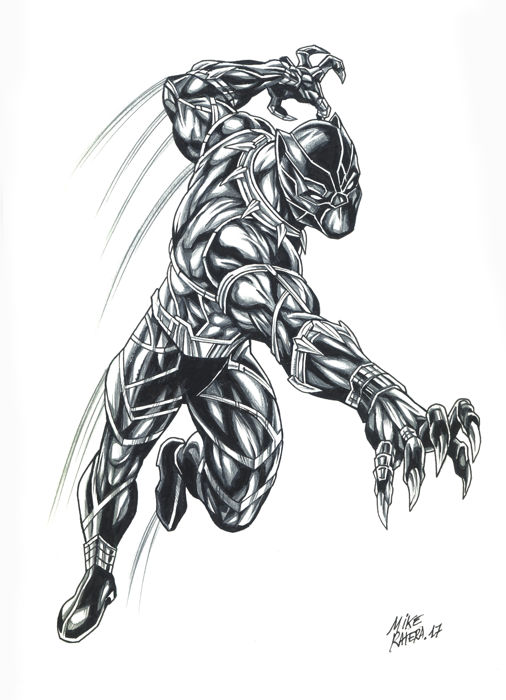 506x700 black panther - Black Panther Drawing