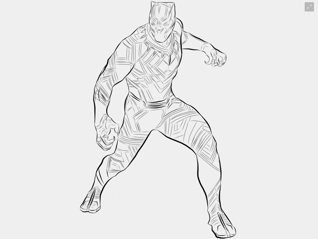 20 Fantastic Ideas Realistic Full Body Black Panther Drawing Images